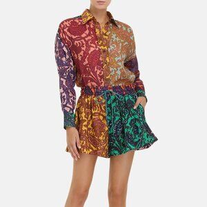 Zimmermann Multicolor Paisley Blouse